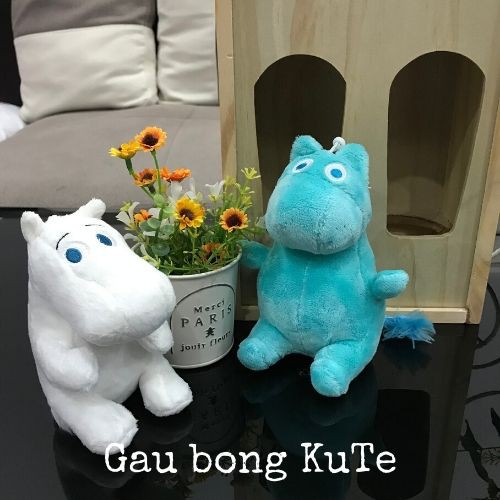 Gấu bông - Hà mã Moomin móc khóa, treo nôi