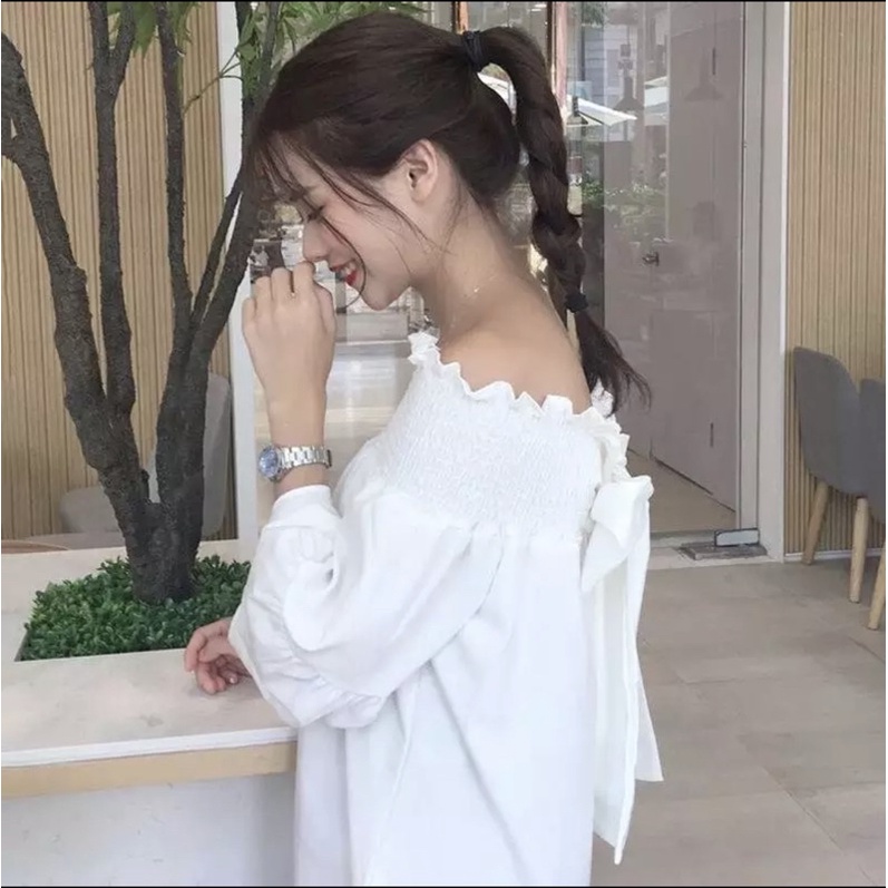 ÁO BẸT VAI NHÚN XINH MẶC ĐƯỢC HAI KIỂU B2
