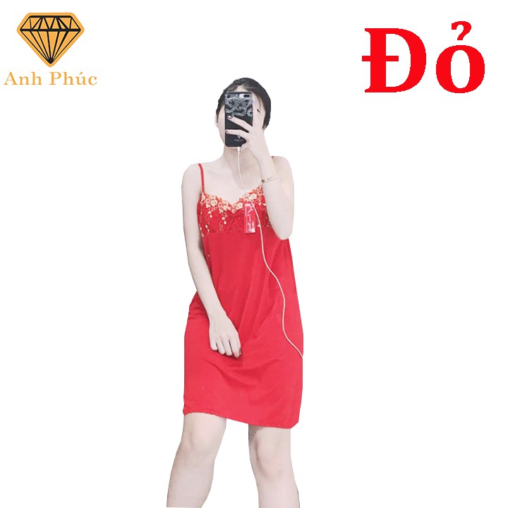 [Mã FAMAYWA giảm 10K đơn 50K] Đầm ngủ 2 dây thun lạnh mặc mát Anh Phúc + Đầm 2 Dây | BigBuy360 - bigbuy360.vn