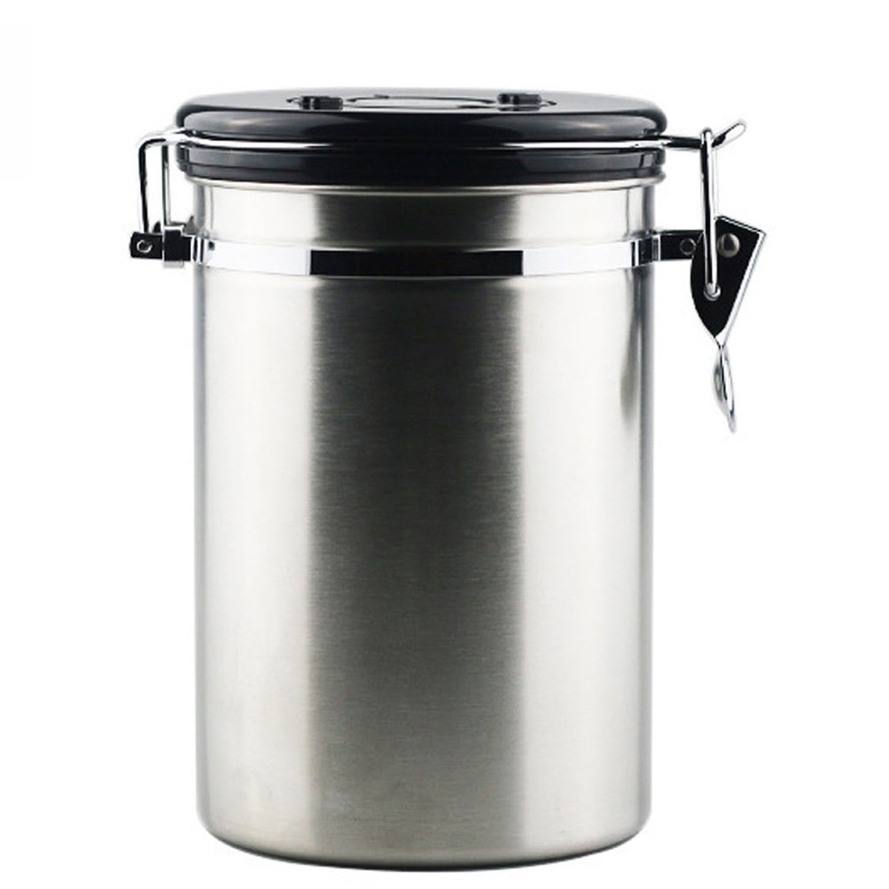 Hộp Đựng Trà / Cà Phê / Đường Bằng Thép Không Gỉ 1.5 / 1.8l Tiện Dụng Cho Nhà Bếp