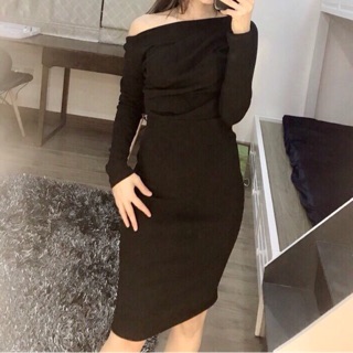Váy body lệch vai