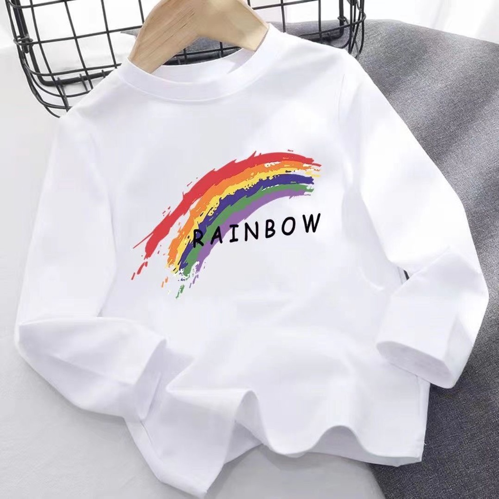 Áo Thun Cotton Trơn Dài Tay Phong Cách Mới 2022 Cho Bé Trai