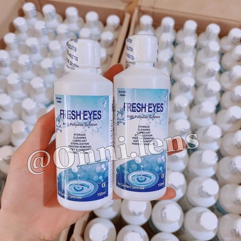 Dung Dịch Nước Ngâm Lens & Nước nhỏ mắt FRESH EYES