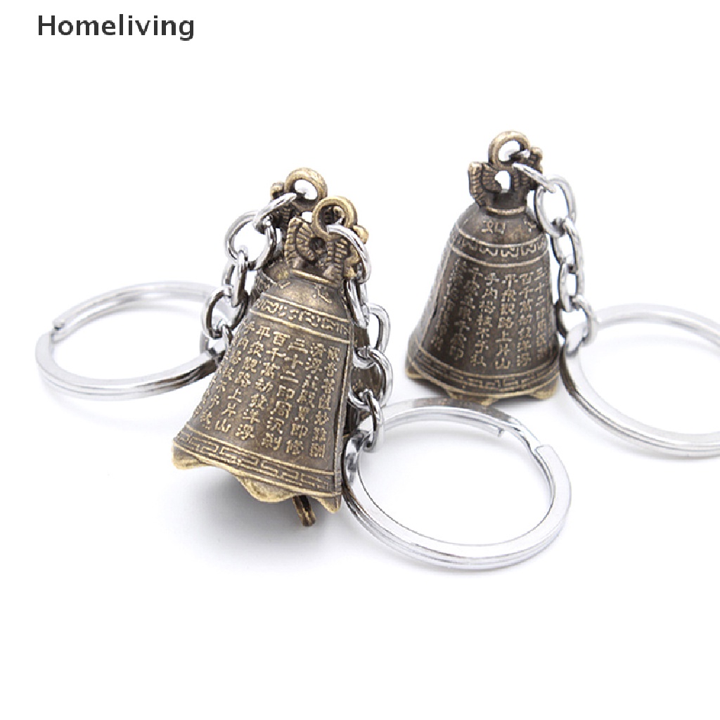 Chuông Phong Thủy Mini Khắc Hình Phật Cầu Nguyện Phong Thủy Trung Hoa Cổ Điển