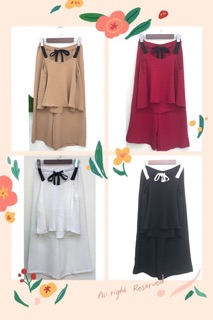 Set áo 2 dây quần ống rộng