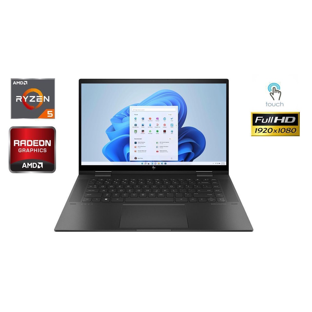 Laptop HP Envy x360 15-EY0013DX Ryzen 5-5625U, 8GB, 256GB SSD, 15,6" FHD TOUCH