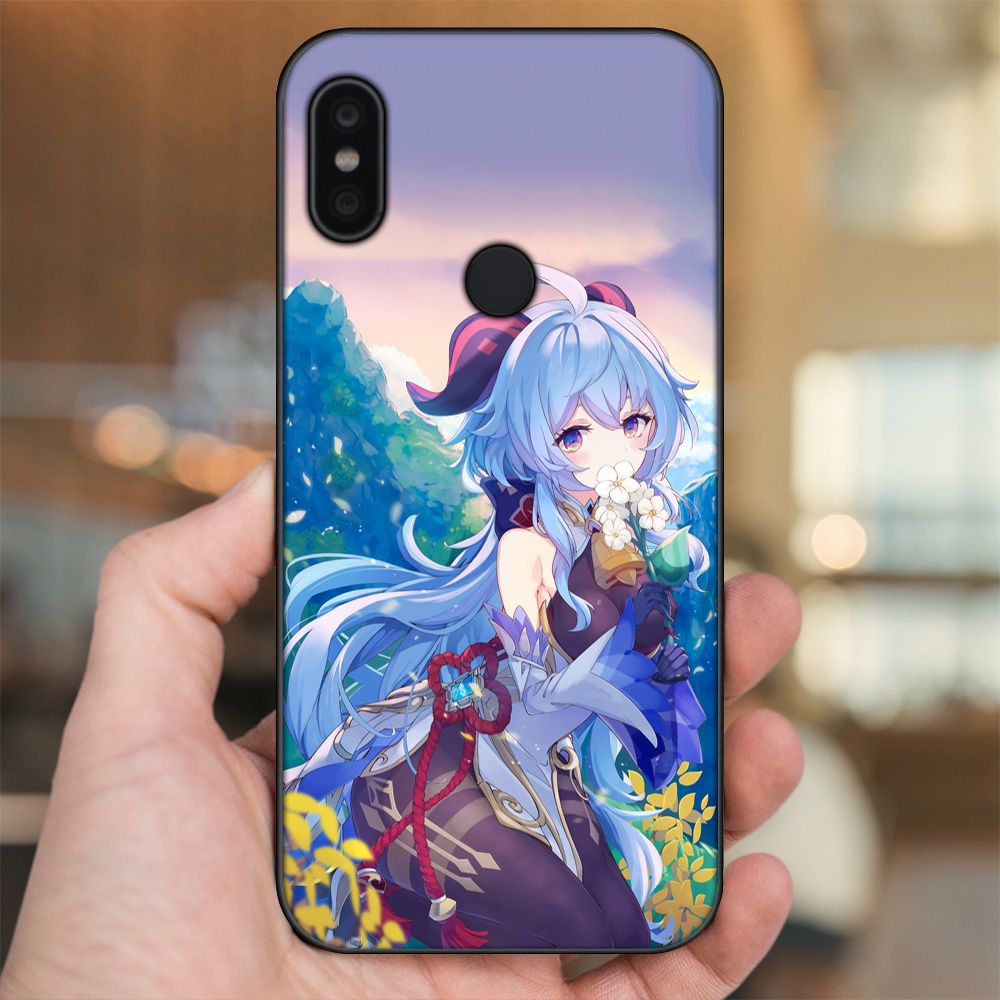 Ốp lưng Xiaomi Redmi Note 6 Pro viền đen in hình Ganyu Genshin Impact