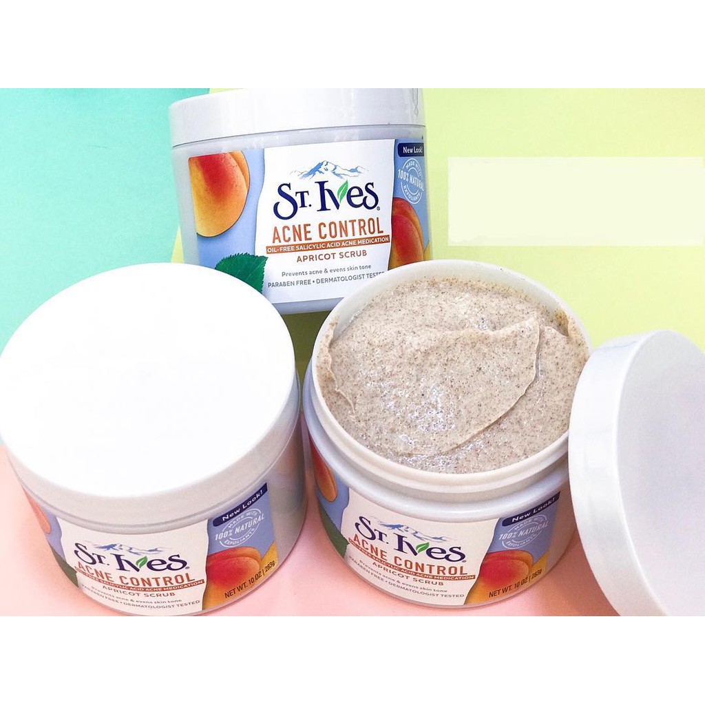 Kem Tẩy tế bào chết St Ives Acne control 283g USA | BigBuy360 - bigbuy360.vn