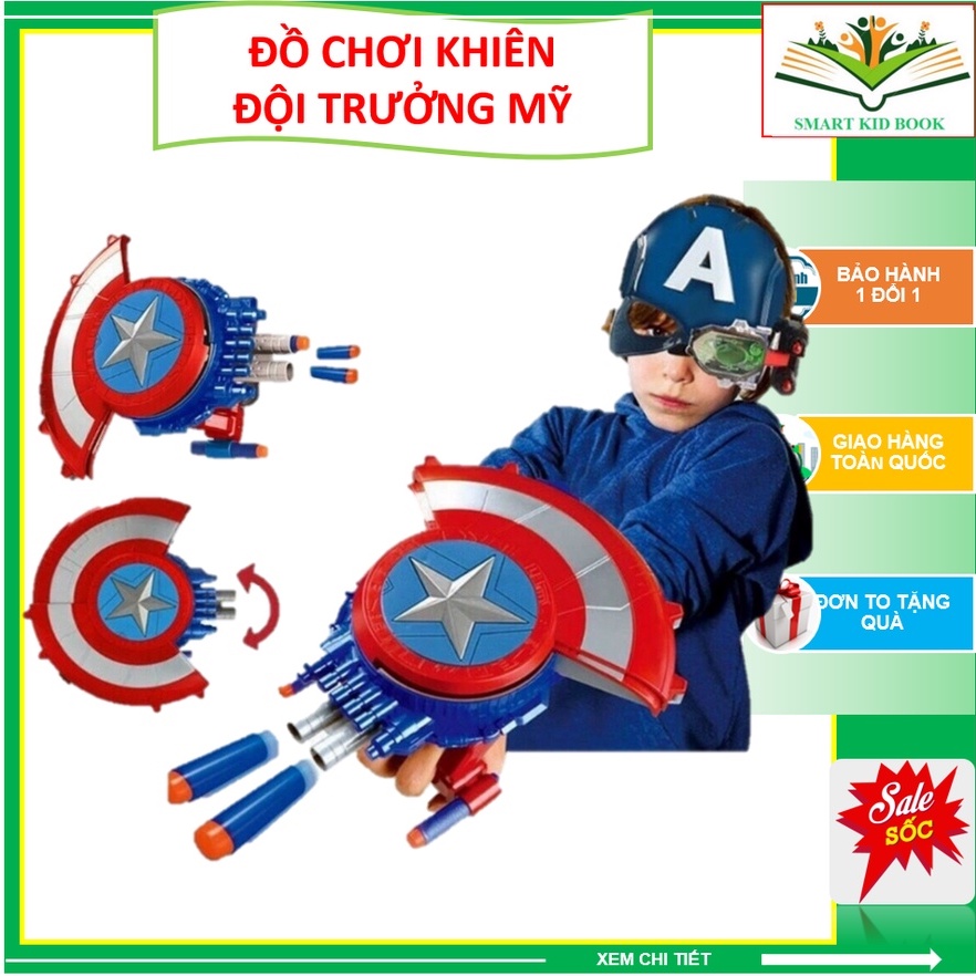 Đồ Chơi Khiên Captain America Khiên Đội Trưởng Mỹ - Đồ Chơi Nhập Vai Siêu Anh Hùng Marvel Avenger Cho Bé
