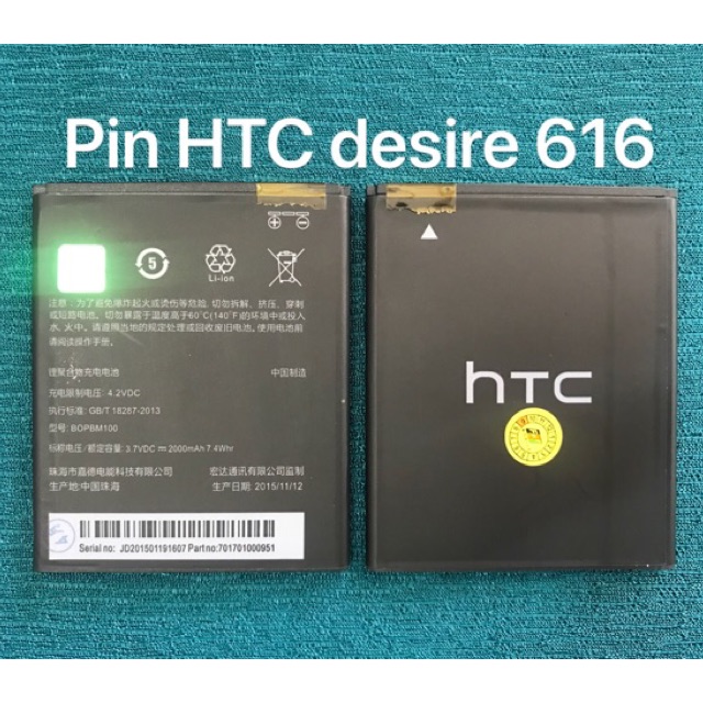Pin HTC desire 616 (BOPM100) zin - mới 100%
