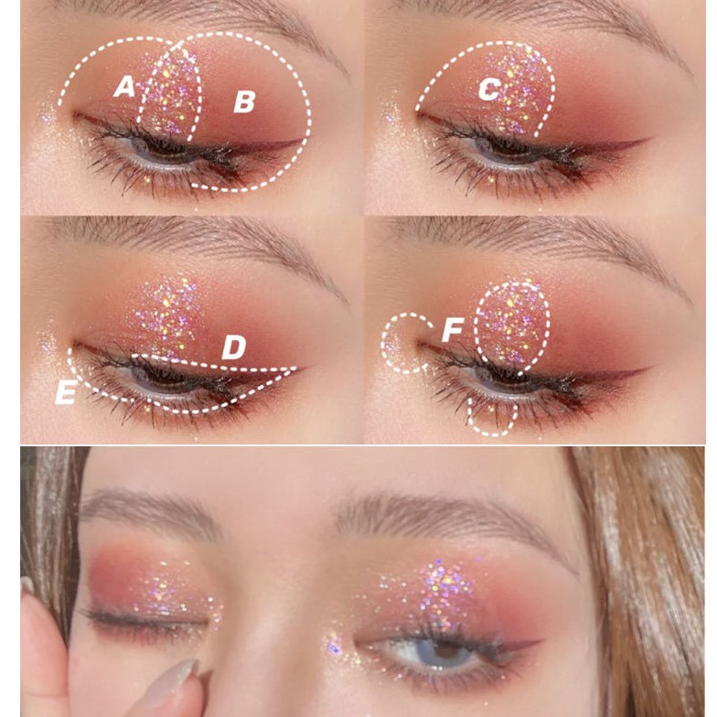 Bảng Phấn Mắt 12 Ô Nhũ Trendy CoCo Marble Vỏ Vân Đá | BigBuy360 - bigbuy360.vn