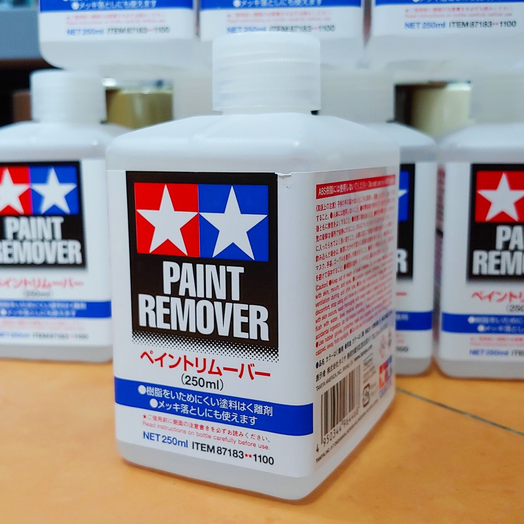 Dung dịch tẩy sơn Tamiya Paint Remover 250ml 87183 tẩy gốc acrylic enamel lacquer [TAM] [SMH]