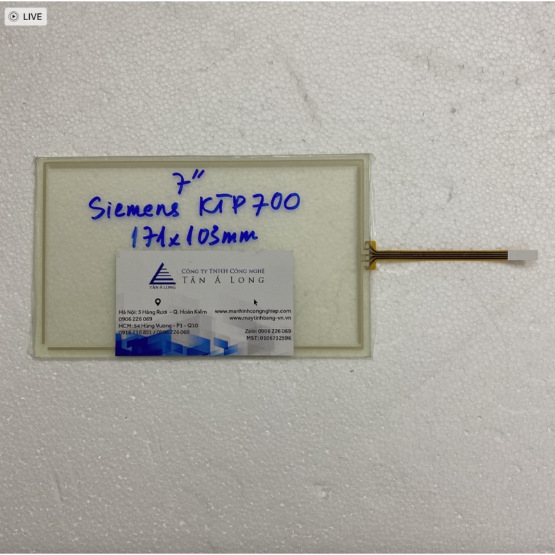 Tấm cảm ứng công nghiệp 7.0 inch Siemens KTP700/ 171x103mm