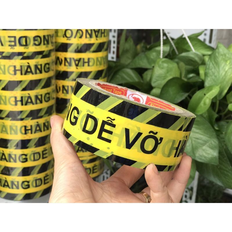 1 CÂY BĂNG KEO HÀNG DỄ VỠ KHỔ 48MM - 6 CUỘN 1KG - LÕI MỎNG 3LI