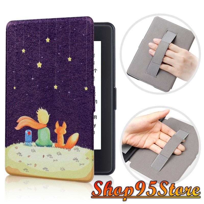 Bao da Kindle Paperwhite Bao da Kindle Paperwhite 1/2/3 họa tiết có đai tiện dụng