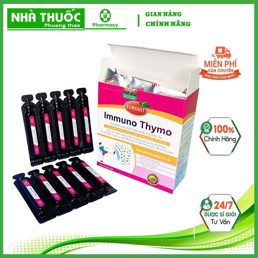 Tăng cường sức đề kháng Immuno Thymo, thực phẩm chức năng EUROVIT