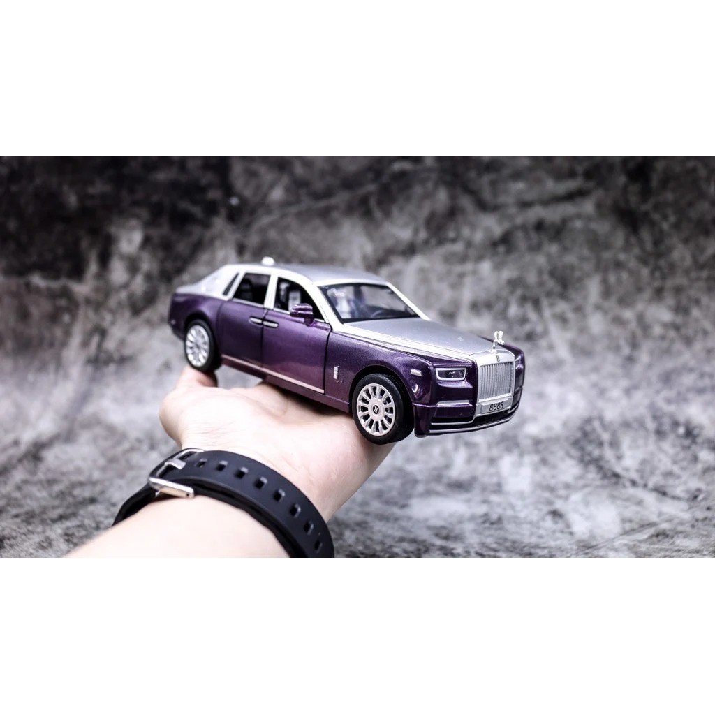 MÔ HÌNH XE ROLL ROYCE PHANTOM PURPLE SILVER 1:30 ICONIC 5711