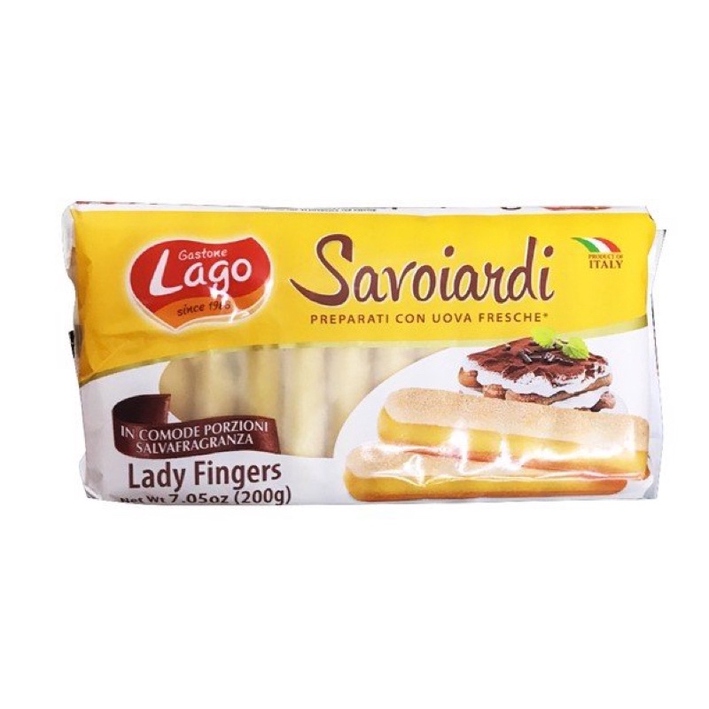 BÁNH QUY XỐP SAVOIARDI GASTONE LAGO 200G/ BÁNH LADY FINGERS/ BÁNH SAMPA Ý/ LADYFINGERS