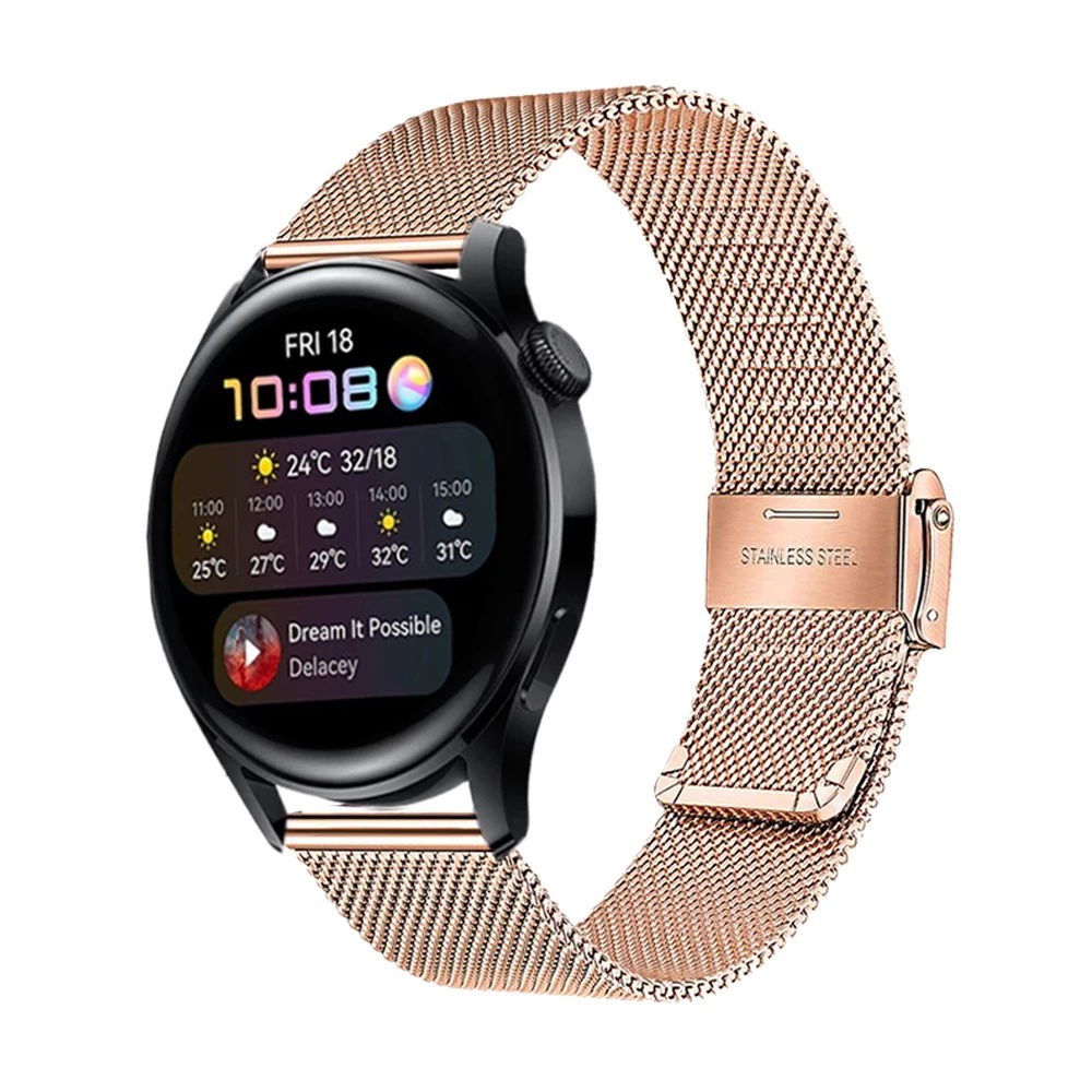 Dây đeo đồng hồ Milanese cỡ 22mm thay thế cho đồng hồ thông minh Huawei Watch 3 / Gt 2 46mm / 3