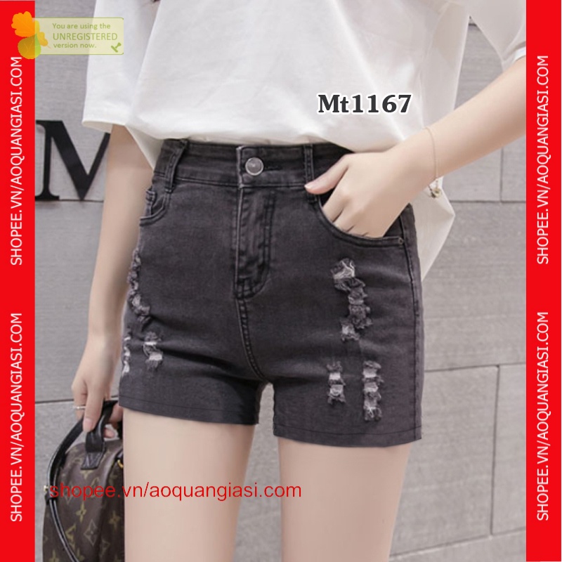 Quần short jean nữ mẫu mới mt1167 Aoquangiasi.com năng động