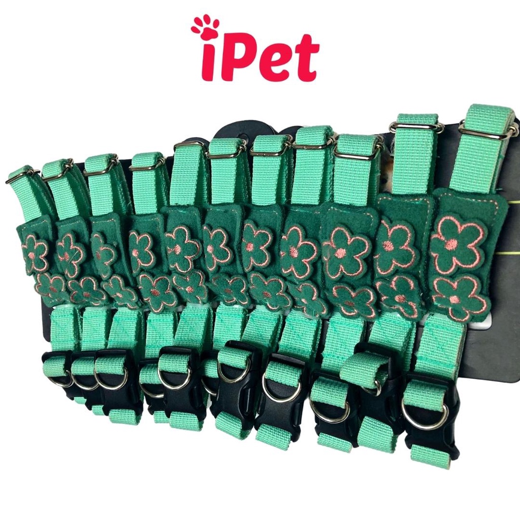 Vòng Cổ Cho Thú Cưng Chó Mèo Hình Trái Tim, Bông Hoa Dễ Thương - iPet Shop