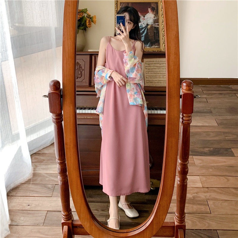 Đầm suông maxi hoa đi biển | BigBuy360 - bigbuy360.vn