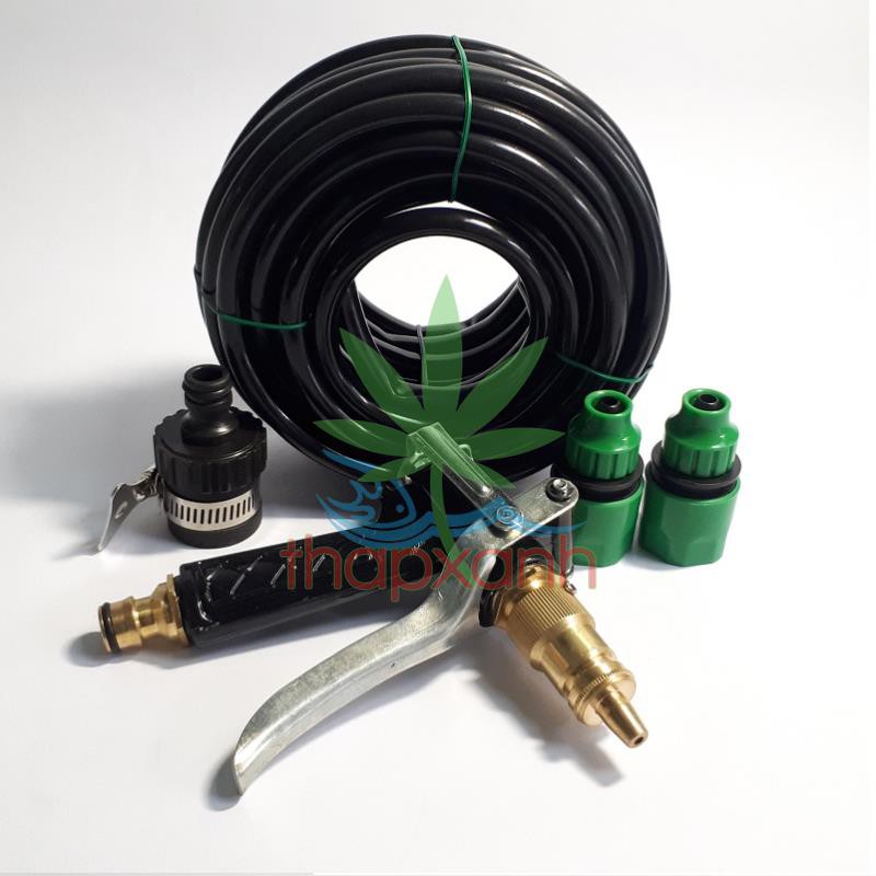 Bộ vòi xịt nước tưới cây, rửa xe áp lực cao kim loại  + 10m dây 8/11