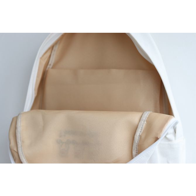 Ba lô canvas thêu hình gấu dễ thương cho nữ