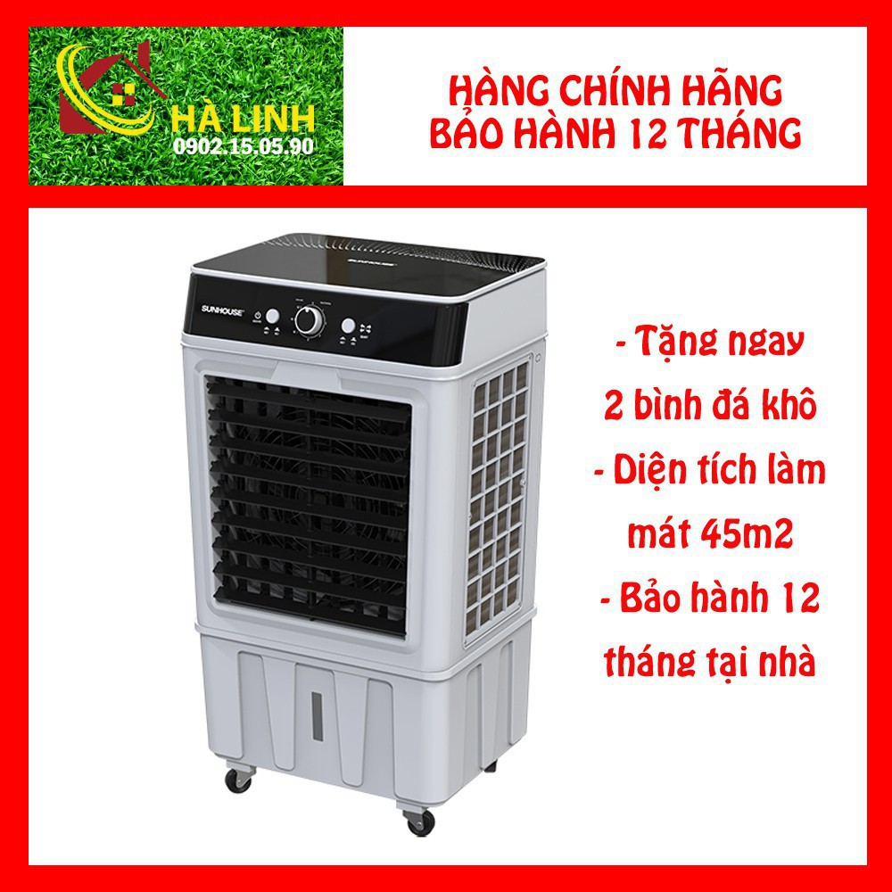 MÁY LÀM MÁT KHÔNG KHÍ SUNHOUSE SHD7733, tặng ngay 02 bình đá khô, lưu lượng gió lớn 4000m3/giờ, siêu tiết kiệm điện 2