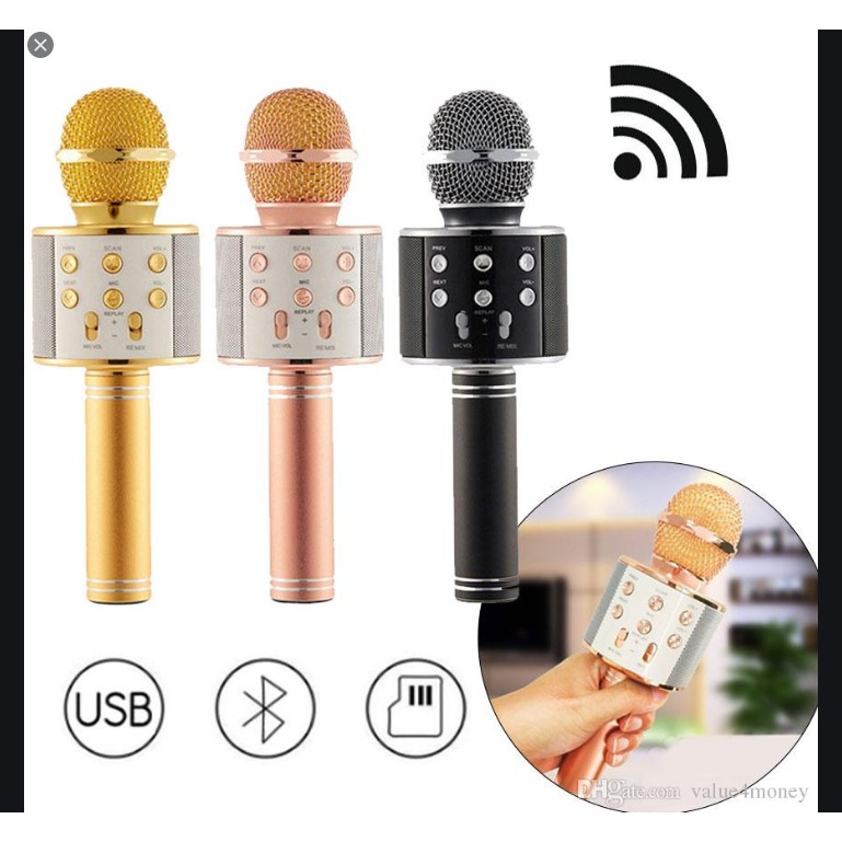 Míc  karaoke  WS-858/V8 thích ca hát hay 2022