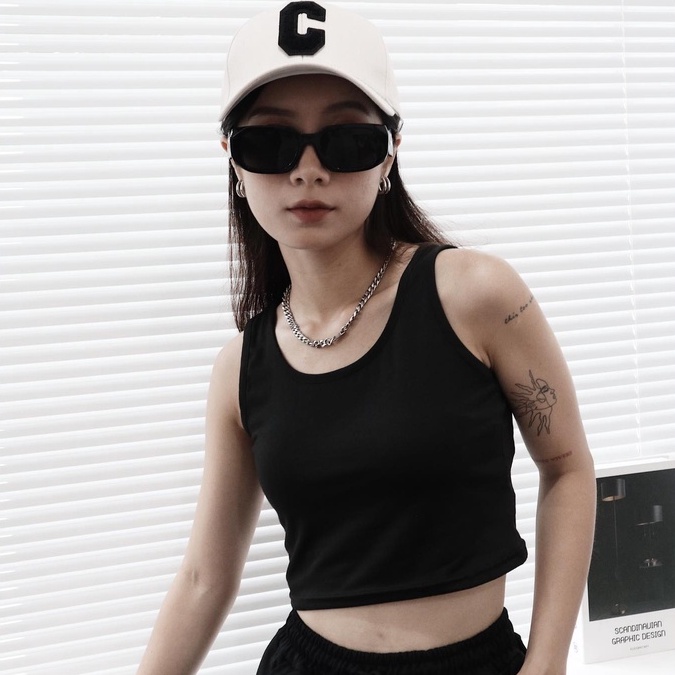 Áo ba lỗ croptop nữ cotton | Tank Top - 25STUDIO