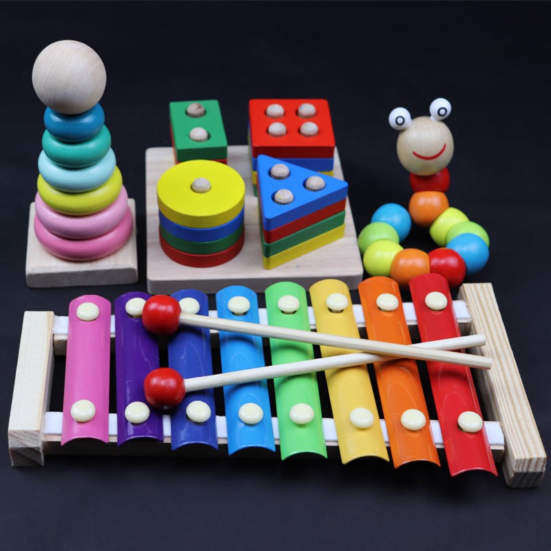 gõ tay tám âm của trẻ sơ sinh và nhỏ trên đàn piano xylophone 8 tháng 1-2-3 tuổi đồ chơi giáo dục sớm em cũ