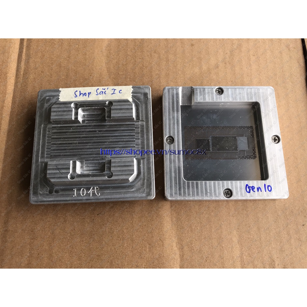 Khuôn làm chân CPU dán thế hệ 10 - chì bi 0.45mm - dùng cho thợ sửa chữa