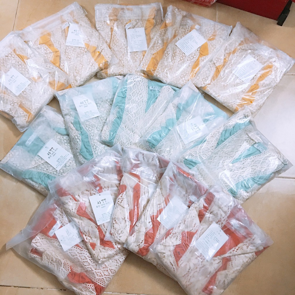 Váy bầu cotton cổ viền ren bèo cực kỳ xinh - V23