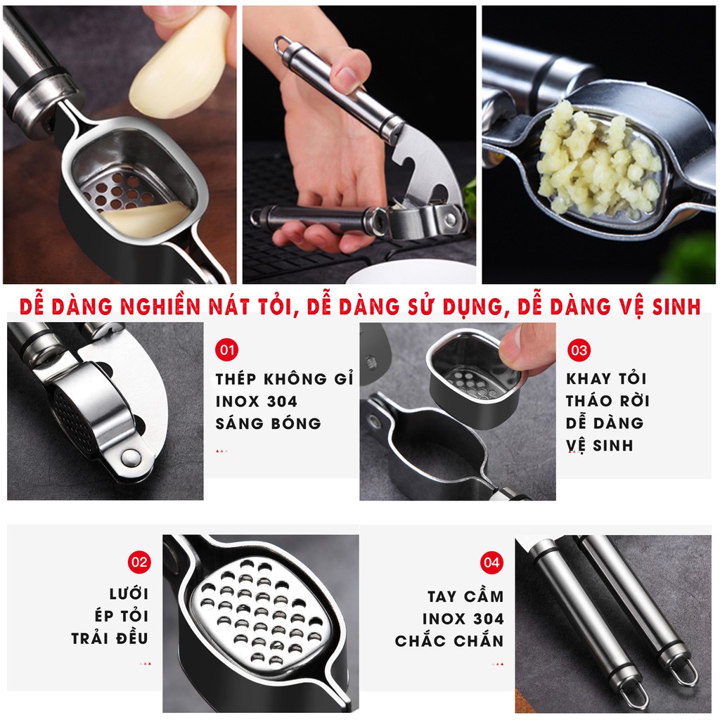 Kẹp Bấm Dập Hành Tỏi Ớt Đa Năng Loại 1 Quảng Châu