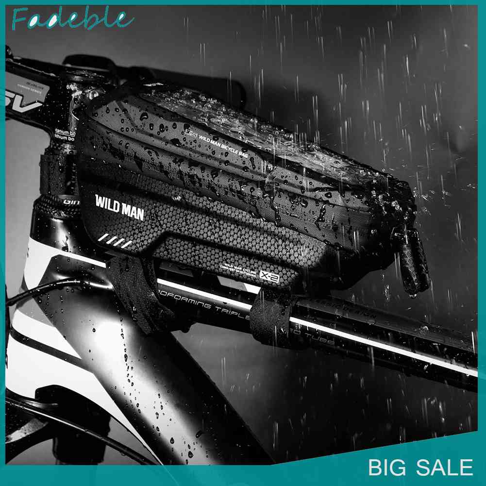 Túi Ống Cứng Chống Thấm Nước Có Ngăn Đựng Điện Thoại Cảm Ứng Màn Hình Cho Xe Đạp Ốp