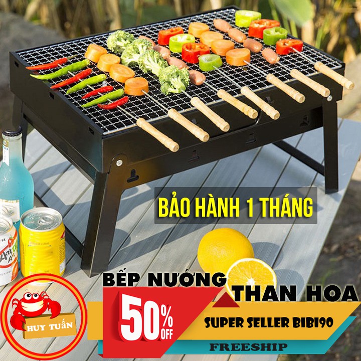 Bếp nướng than hoa vuông, hàng loại 1 (SAFE SỐC)