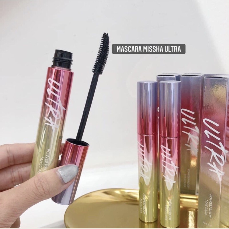 (Mẫu mới) CHẢI MI CHỐNG TRÔI MISSHA ULTRA POWERPROOF MASCARA CURLING & SLIM