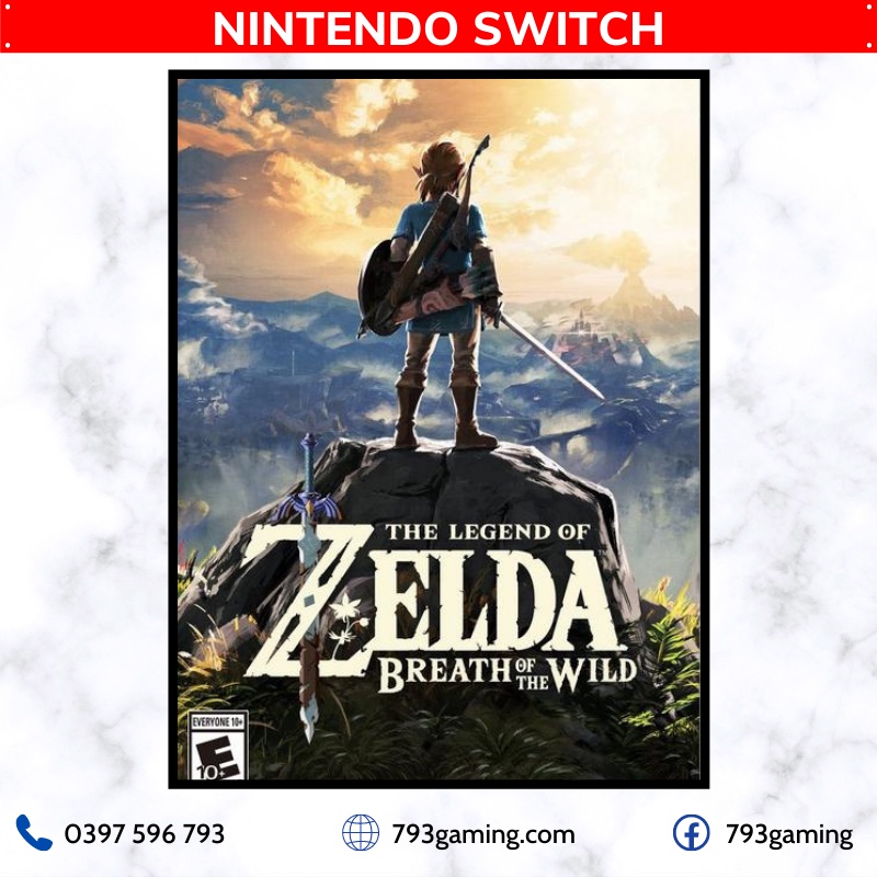Nintendo Switch Game | Thẻ trò chơi Nintendo Switch: Zelda Breath of The Wild