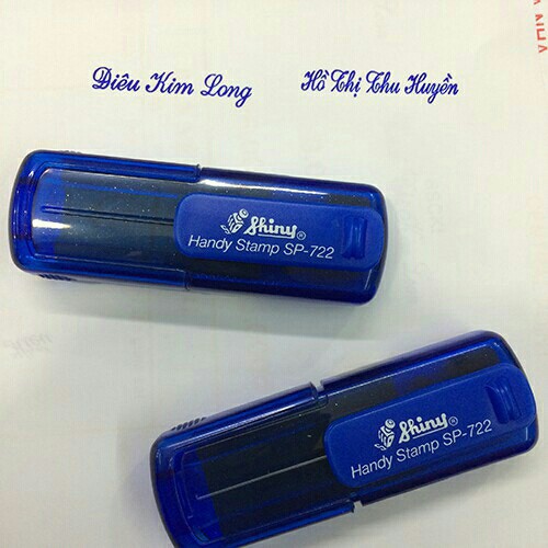 Khắc Con Dấu Tên USB Thương Hiệu Shiny - Dấu Bỏ Túi Handy Stamp S722, S723