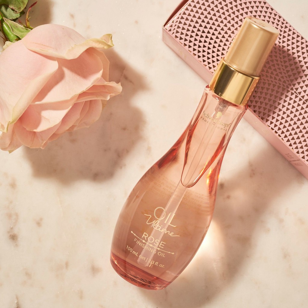 [#schwarzkopf_chính_hãng] Tinh dầu dưỡng bóng mượt Schwarzkopf OIL Ultime ROSE Finishing Oil 100ml