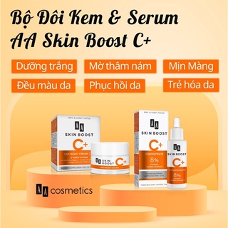 BỘ ĐÔI KEM VÀ SERUM C+ Aa cosmetics