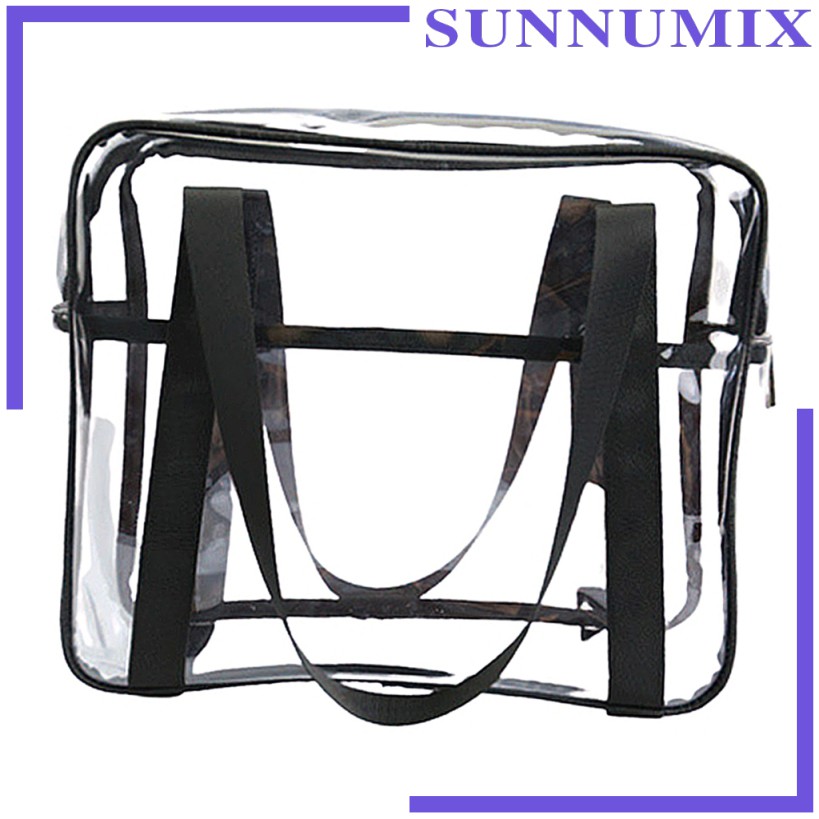 Túi Xách Nhựa PVC Trong Suốt Đựng Mỹ Phẩm Đi Biển Tiện Dụng Cho Nam Và Nữ