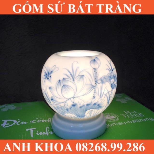 Đèn tinh dầu dùng thờ cúng - Gốm sứ Bát Tràng Anh Khoa