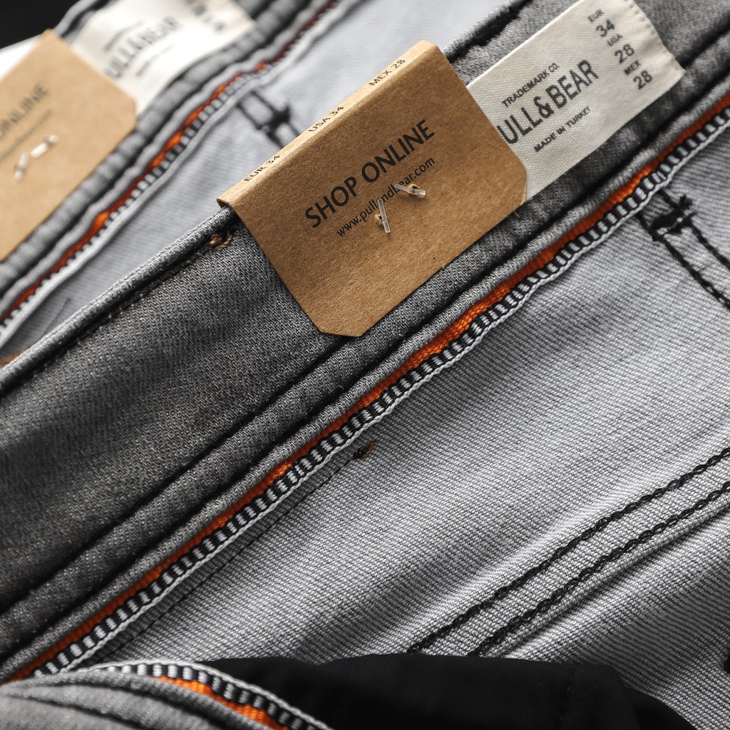 Quần Jean Nam PB xám khói (Form Slimfit,chất vải co dãn,ống quần 15-18cm,hàng VNXK) JPB2029 | BigBuy360 - bigbuy360.vn