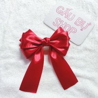 Kẹp tóc nơ - cột tóc nơ lụa 2 tầng