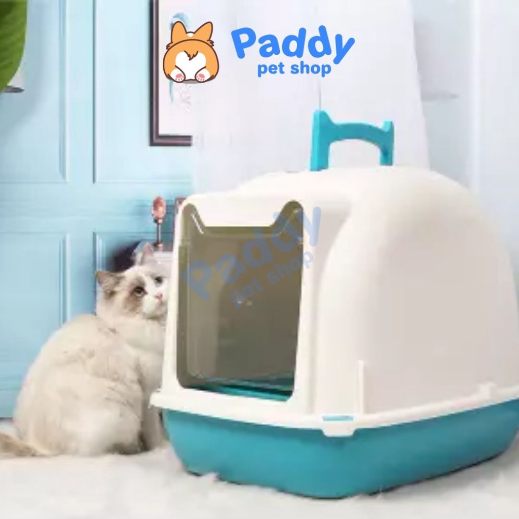 Nhà Vệ Sinh Mèo Cao Cấp - Tặng Xẻng (Chỉ Ship Hỏa Tốc HCM)