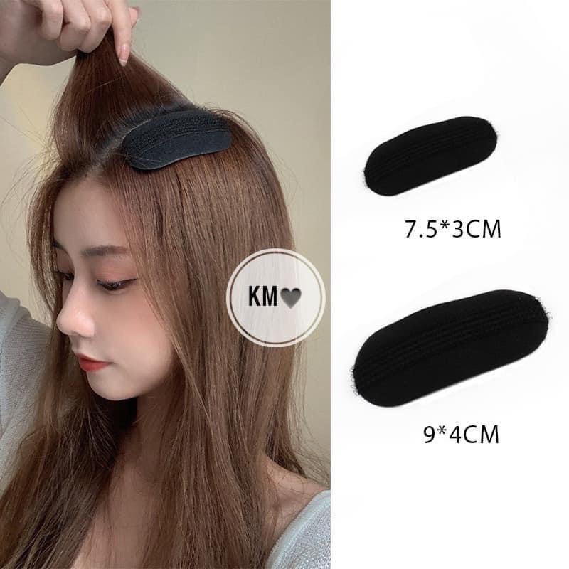 Kẹp độn phồng tóc mái Hàn Quốc có 2 miếng mút xốp