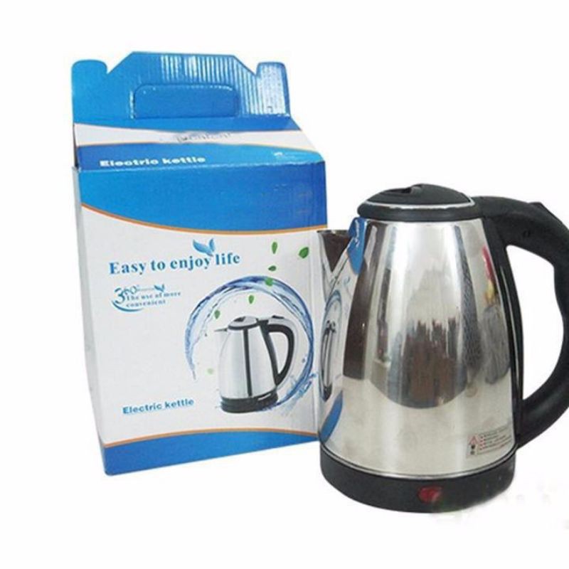 Ấm Siêu Tốc Inox loại lớn 1L8- Ấm Siêu Tốc 1.8L Electric Kettle