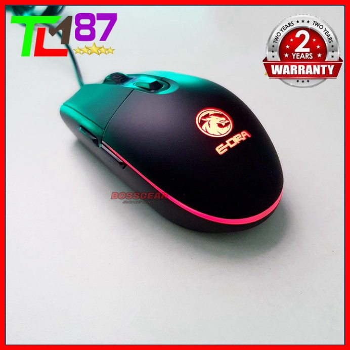 Chuột Máy Vi Tính Laptop Mouse Chơi Game E-DRA EM6102 Đèn LED 7 Màu RGB - Chuột Gaming Có Dây Chuyên Game